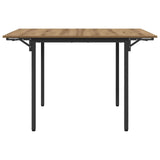 Extendable dining table 120 x 81.5 x 75 cm Engineered Wood - Rear View