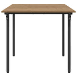 Extendable dining table 120 x 81.5 x 75 cm Engineered Wood - Close-Up Angle