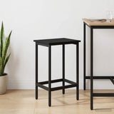 Bar Stool Black Oak 40 x 32 x 74 cm Engineered Wood