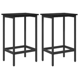 Bar Stool 2 pcs Black Oak 40 x 32 x 74 cm Engineered Wood