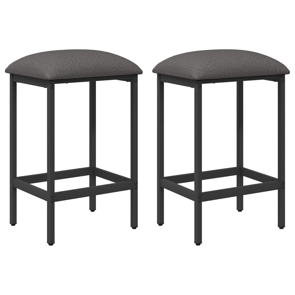 Bar Stool 2 pcs Light Grey 40 x 32 x 74 cm Engineered Wood