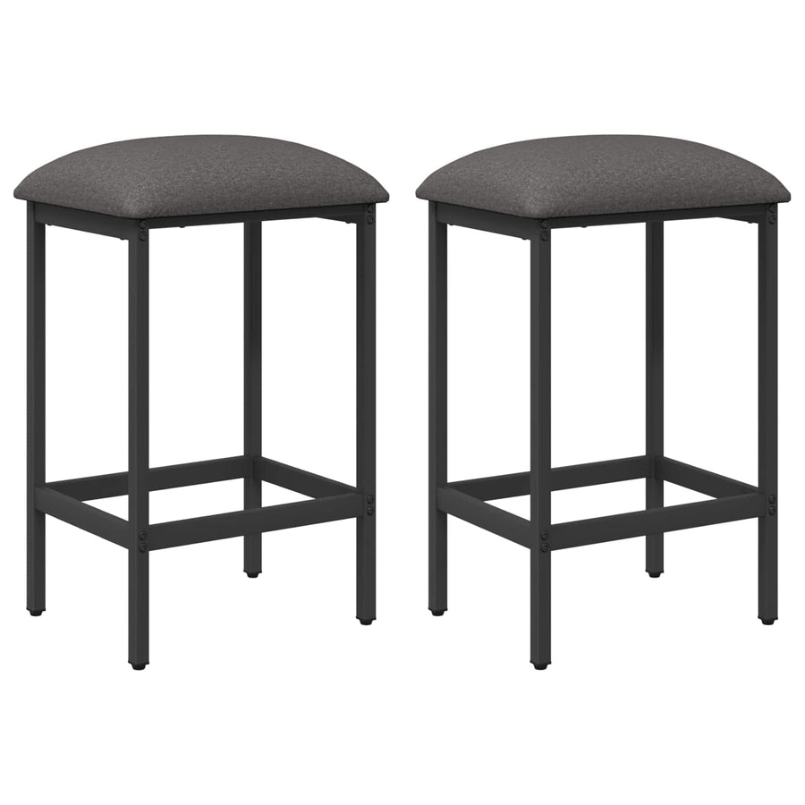 Bar Stool 2 pcs Light Grey 40 x 32 x 74 cm Engineered Wood