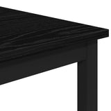 Bar Stool Black Oak 40 x 32 x 74 cm Engineered Wood - Top-Down View