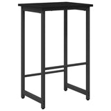 Bar Stool Black Oak 40 x 32 x 74 cm Engineered Wood - Front View