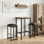 Bar Stool 2 pcs Dark Grey 40 x 32 x 74 cm Engineered Wood