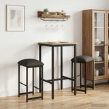 Bar Stool 2 pcs Dark Grey 40 x 32 x 74 cm Engineered Wood