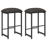 Bar Stool 2 pcs Dark Grey 40 x 32 x 74 cm Engineered Wood
