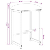Bar Stool 2 pcs Dark Grey 40 x 32 x 74 cm Engineered Wood