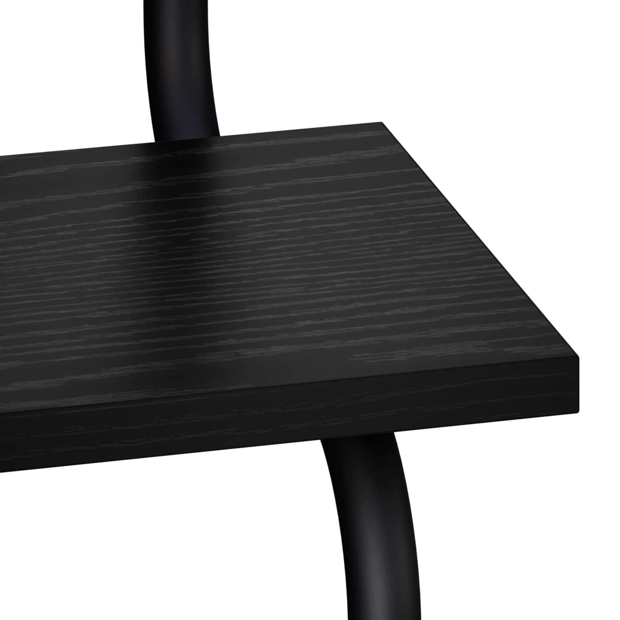 4-Tier Wall Shelf Black Oak 80 x 24.5 x 104 cm Engineered Wood