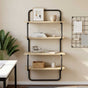 4-Tier Wall Shelf Sonoma Oak 80 x 24.5 x 104 cm Engineered Wood