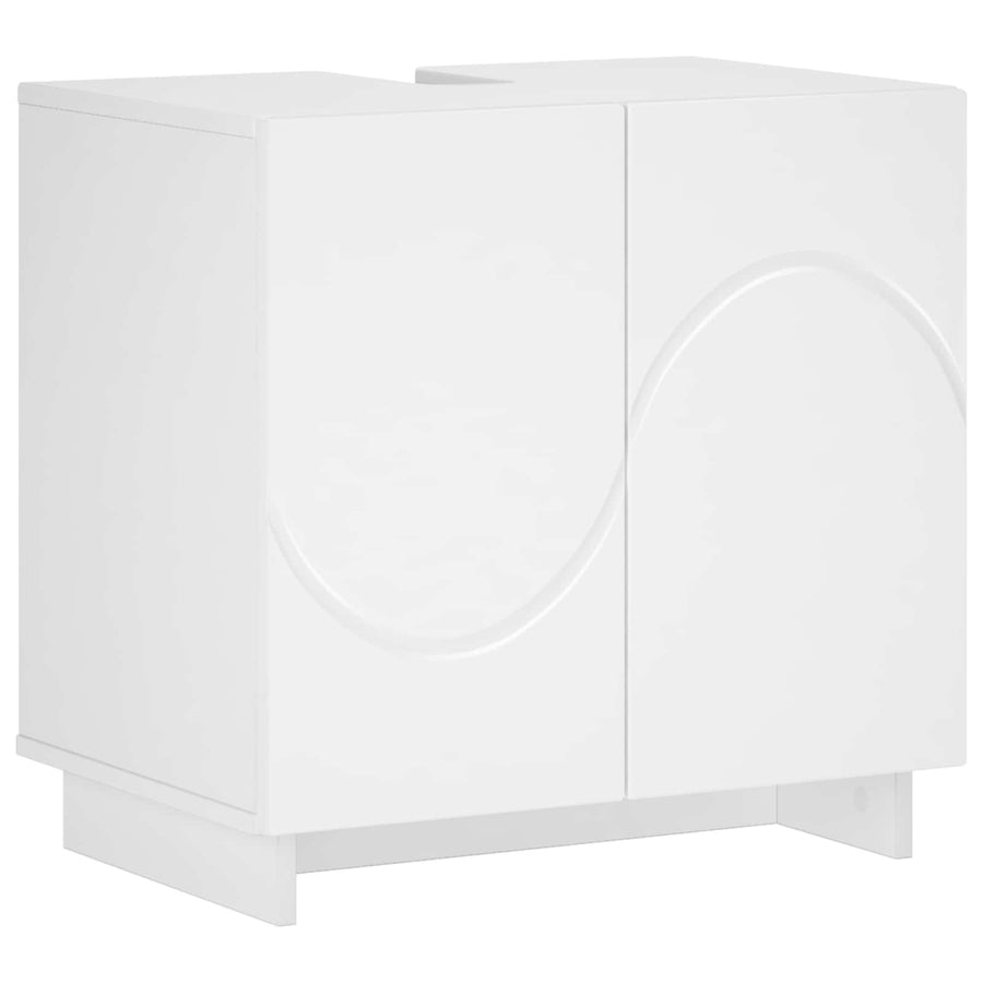 Bathroom Cabinet Set 3 pcs White Engineered Wood