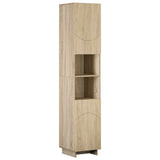 Bathroom Cabinet Set 3 pcs Sonoma Oak Engineered Wood