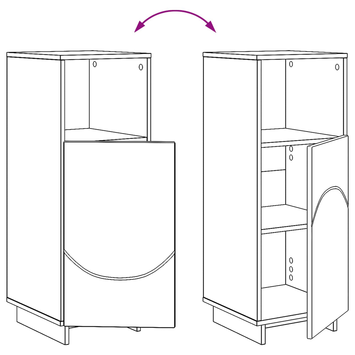 Bathroom Cabinet Set 3 pcs Sonoma Oak Engineered Wood