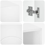 Bathroom Cabinet Set 3 pcs White Engineered Wood