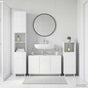 Bathroom Cabinet Set 3 pcs White Engineered Wood