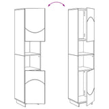 Bathroom Cabinet Set 3 pcs White Engineered Wood