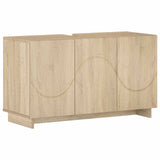 Bathroom Cabinet Set 3 pcs Sonoma Oak Engineered Wood - Side View