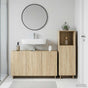 Bathroom Cabinet Set 2 pcs Sonoma Oak Engineered Wood