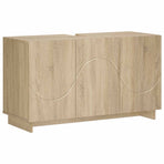 Bathroom Cabinet Set 2 pcs Sonoma Oak Engineered Wood, image 3