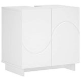 Bathroom Cabinet Set 2 pcs White Engineered Wood