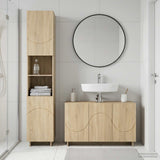 Bathroom Cabinet Set 2 pcs Sonoma Oak Engineered Wood