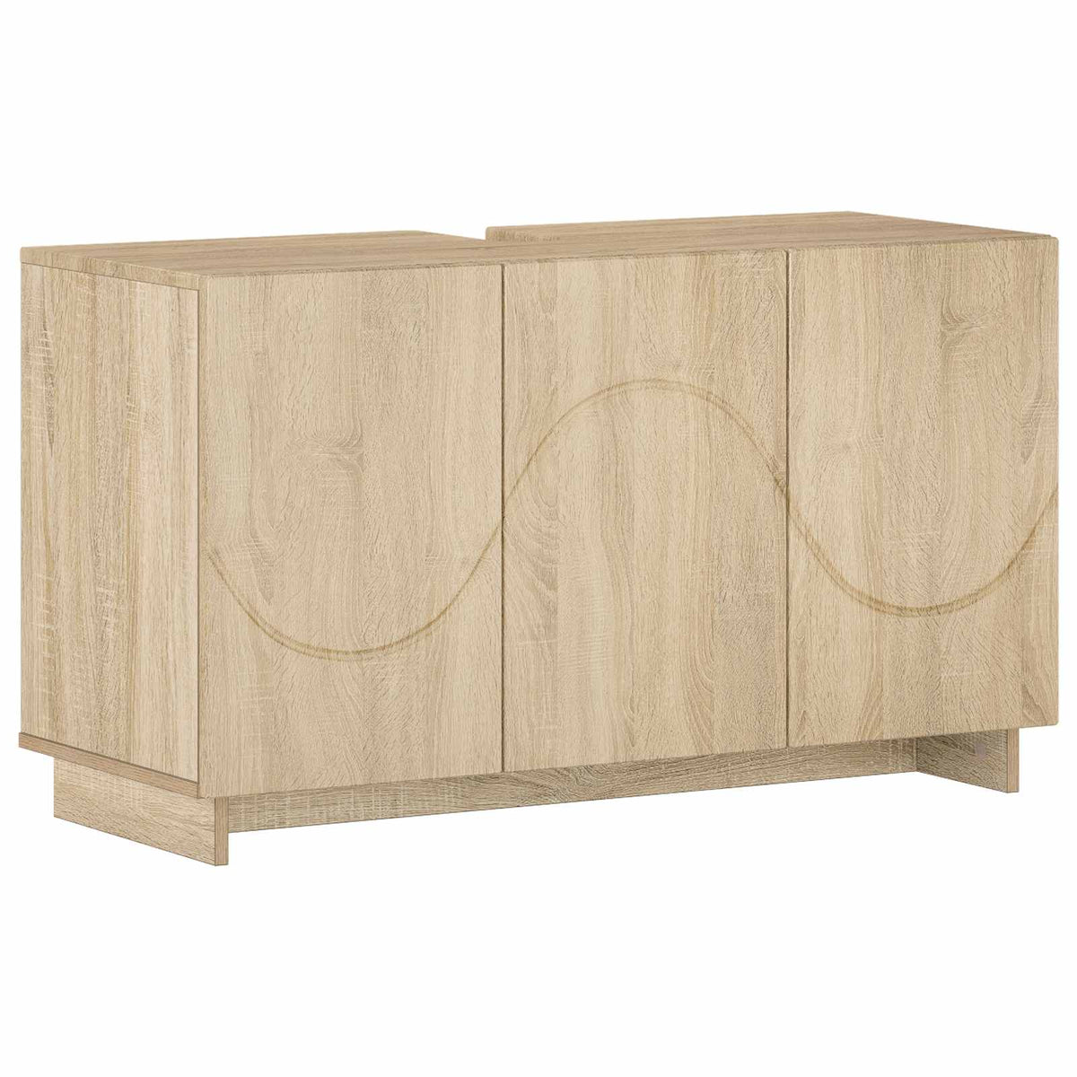 Bathroom Cabinet Set 2 pcs Sonoma Oak Engineered Wood