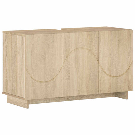 Bathroom Cabinet Set 2 pcs Sonoma Oak Engineered Wood, image 3