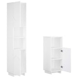 Bathroom Cabinet Set 2 pcs White Engineered Wood
