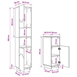 Bathroom Cabinet Set 2 pcs Sonoma Oak Engineered Wood