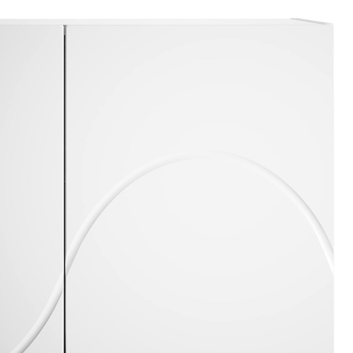 Highboard White 79 x 41 x 151 cm Engineered Wood