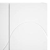 Highboard White 79 x 41 x 151 cm Engineered Wood