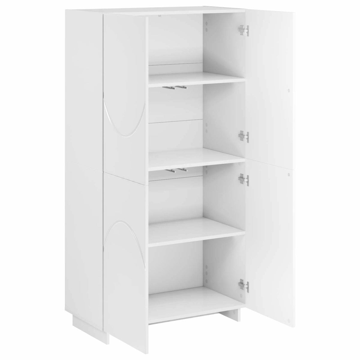Highboard White 79 x 41 x 151 cm Engineered Wood
