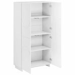 Highboard White 79 x 41 x 151 cm Engineered Wood