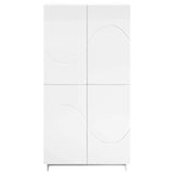 Highboard White 79 x 41 x 151 cm Engineered Wood