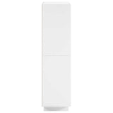 Highboard White 79 x 41 x 151 cm Engineered Wood - 45-Degree Angle