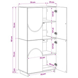 Highboard White 79 x 41 x 151 cm Engineered Wood - Extra Image
