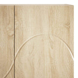 Highboard Sonoma Oak 79x41x151 cm Engineered Wood - Low Angle