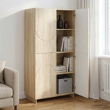 Highboard Sonoma Oak 79x41x151 cm Engineered Wood