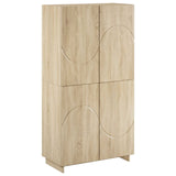 Highboard Sonoma Oak 79x41x151 cm Engineered Wood - Front View