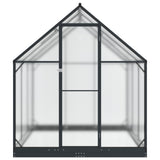 Garden Greenhouse with Door Anthracite 183.5 x 183.5 x 207 cm
