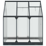 Garden Greenhouse with Door Anthracite 183.5 x 183.5 x 207 cm