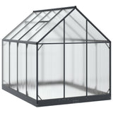 Garden Greenhouse with Door Anthracite 183.5 x 243.5 x 207 cm