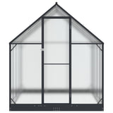 Garden Greenhouse with Door Anthracite 183.5 x 243.5 x 207 cm - Top-Down View