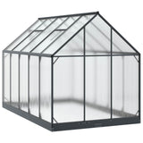 Garden Greenhouse with Door Anthracite 183.5 x 303.5 x 207 cm