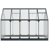 Garden Greenhouse with Door Anthracite 183.5 x 303.5 x 207 cm