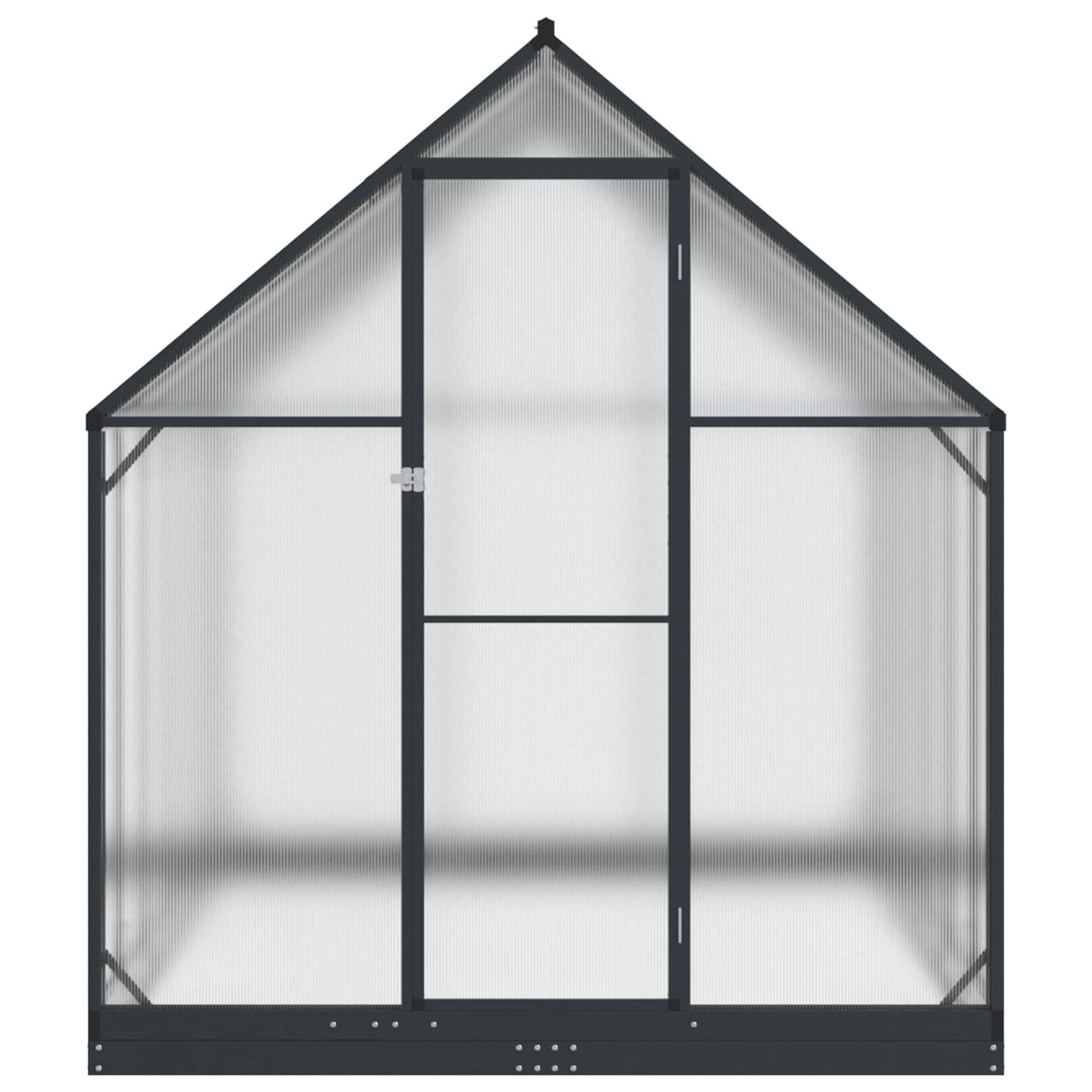 Garden Greenhouse with Door Anthracite 183.5 x 363.5 x 207 cm