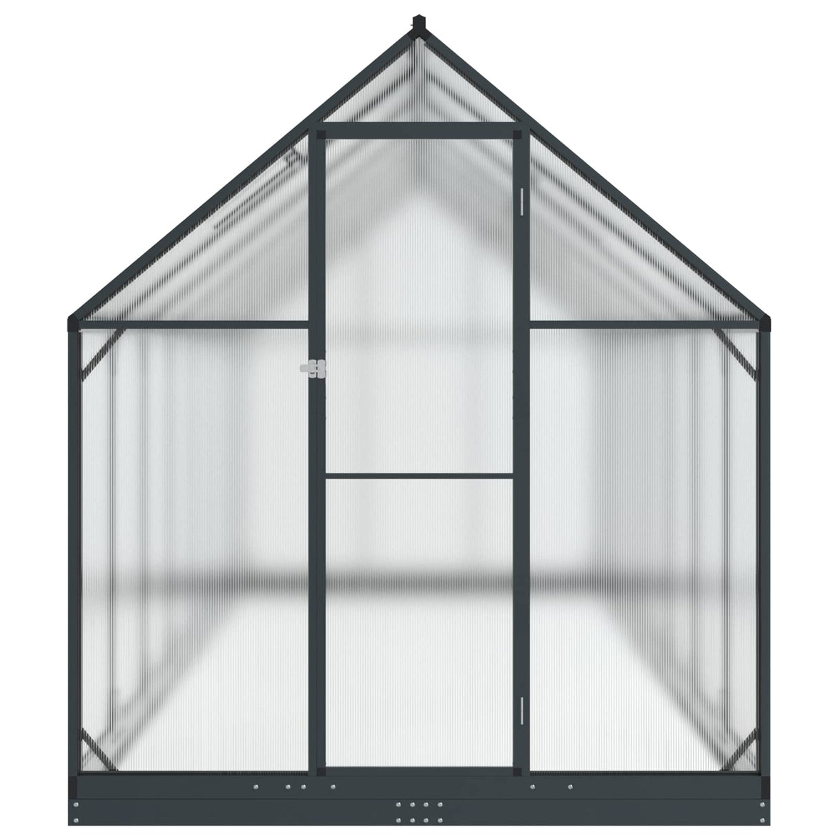 Garden Greenhouse with Door Anthracite 183.5 x 423.5 x 207 cm