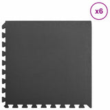 Pool Ground Mat 6 pcs Black 2.16 m2 EVA Foam