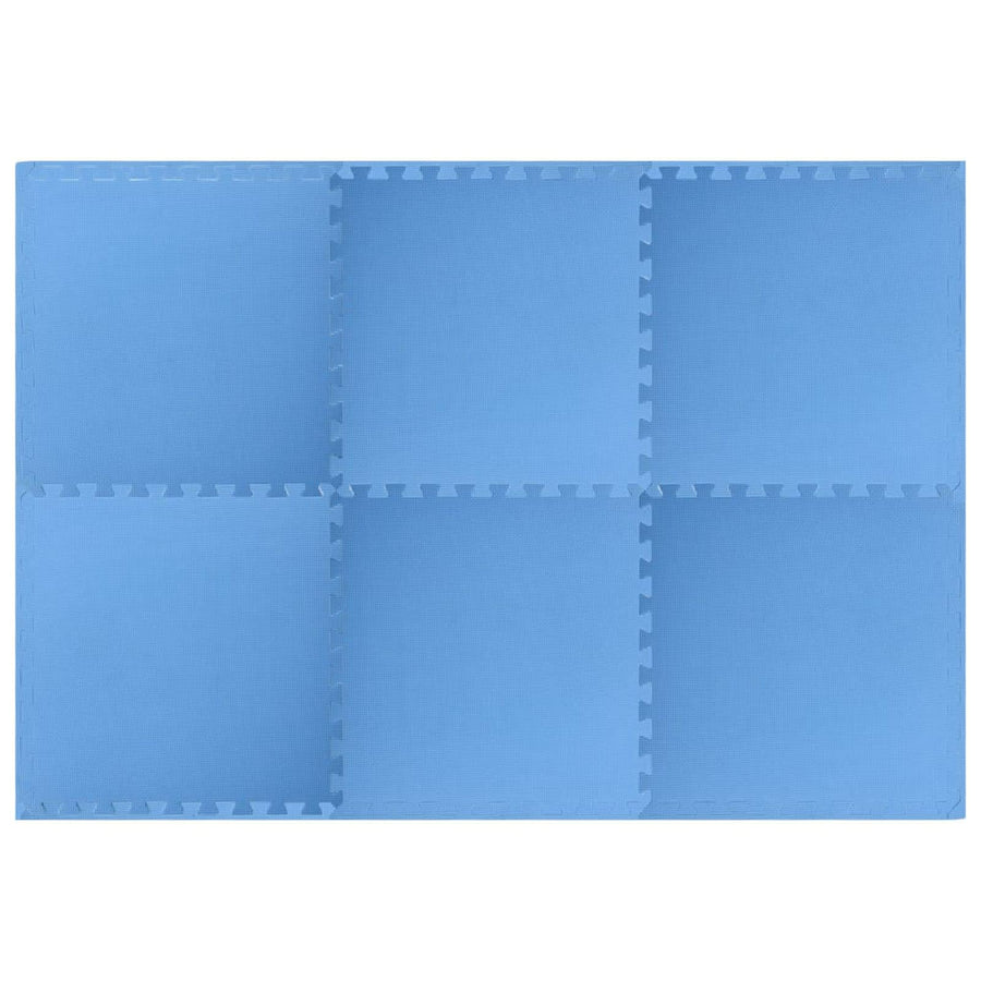 Pool Ground Mat 6 pcs Blue 2.16 m2 EVA Foam