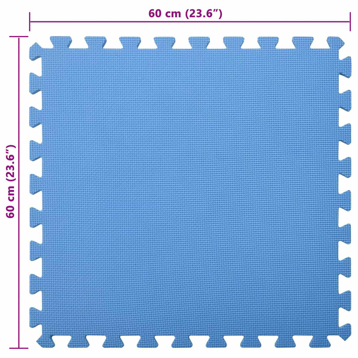 Pool Ground Mat 6 pcs Blue 2.16 m2 EVA Foam